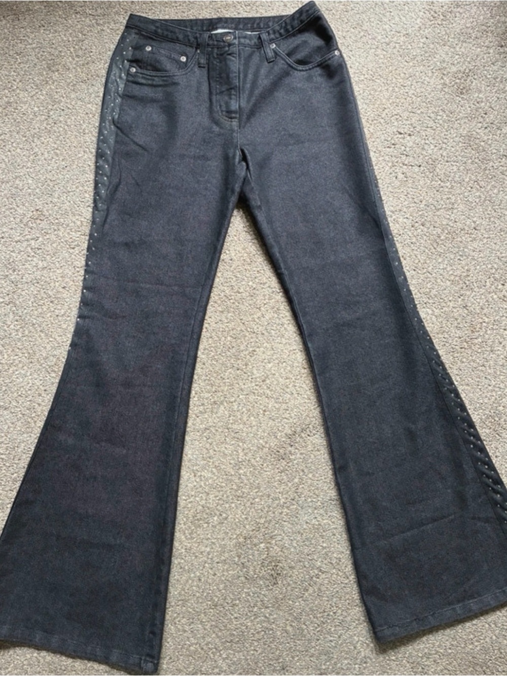 Black Ultra Flare Jeans (4)